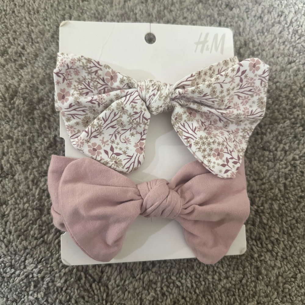 H&M Floral and Pink Bow Set for Kids